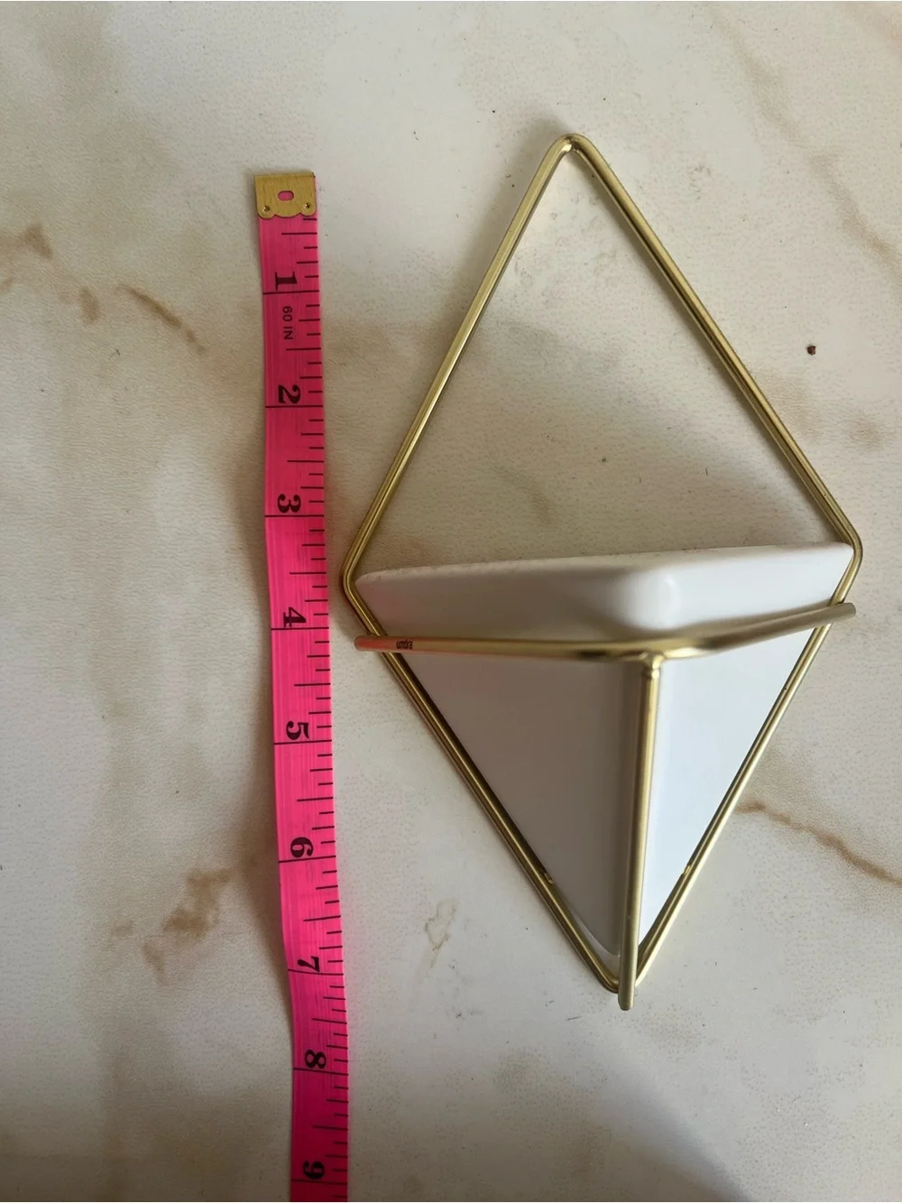 Hardly Used: Umbra 262800 Trigg Hanging Planter & Geometric Wall Decor Set of 4